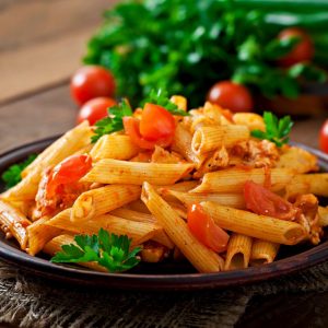 Penne Pasta in Tomato Sauce with Chicken