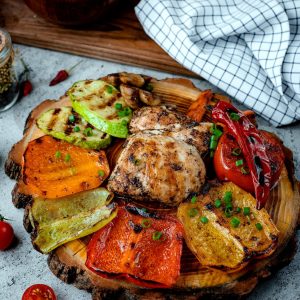 Fried Chicken Breast with Vegetables