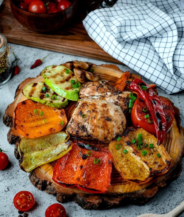 Fried Chicken Breast with Vegetables